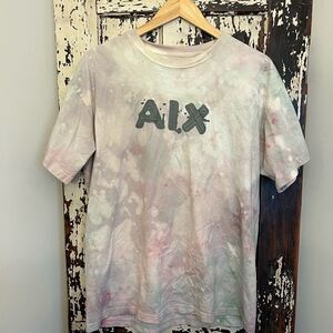 Customized tie dyed Armani Exchange T-shirt.